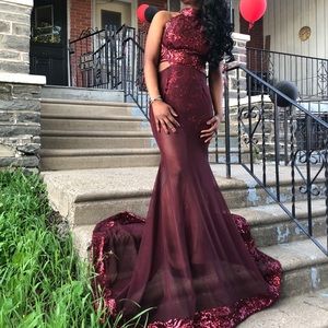 Beautiful Wine prom dress